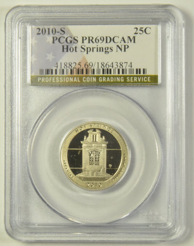 2010-S Hot Springs National Park, AR Quarter . . . . PCGS PR-69 DCAM