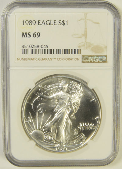 1989 Silver Eagle . . . . NGC MS-69