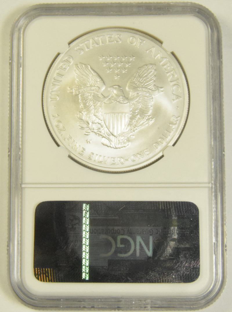 2007-W Burnished Silver Eagle . . . . NGC MS-69