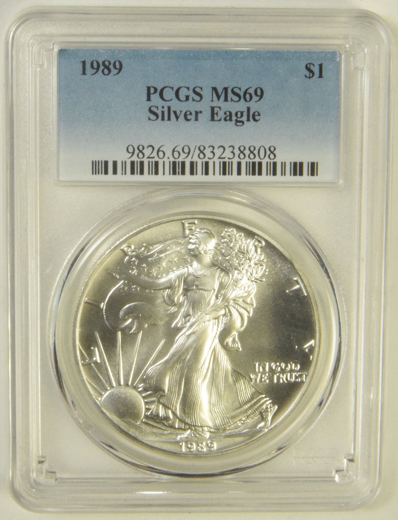 1989 Silver Eagle . . . . PCGS MS-69