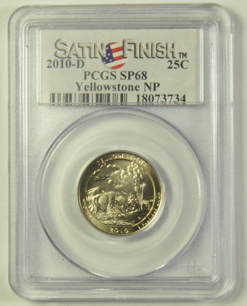 2010-D Yellowstone National Park WY Quarter . . . . PCGS SP-68