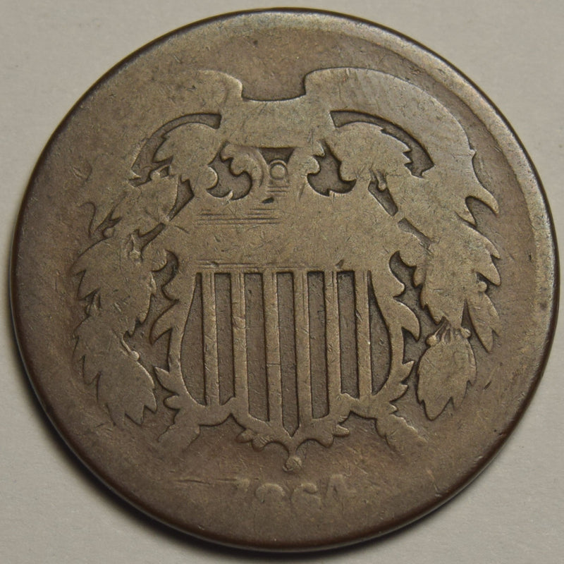 1864 Two Cent Piece . . . . About Good