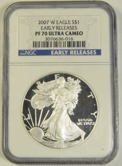 2007-W Silver Eagle . . . . NGC PF-70 Ultra Cameo Early Releases