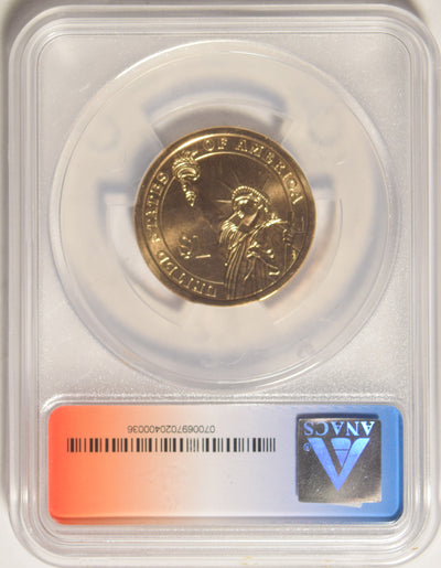 2012-D Arthur Presidential Dollar . . . . ANACS SP-67