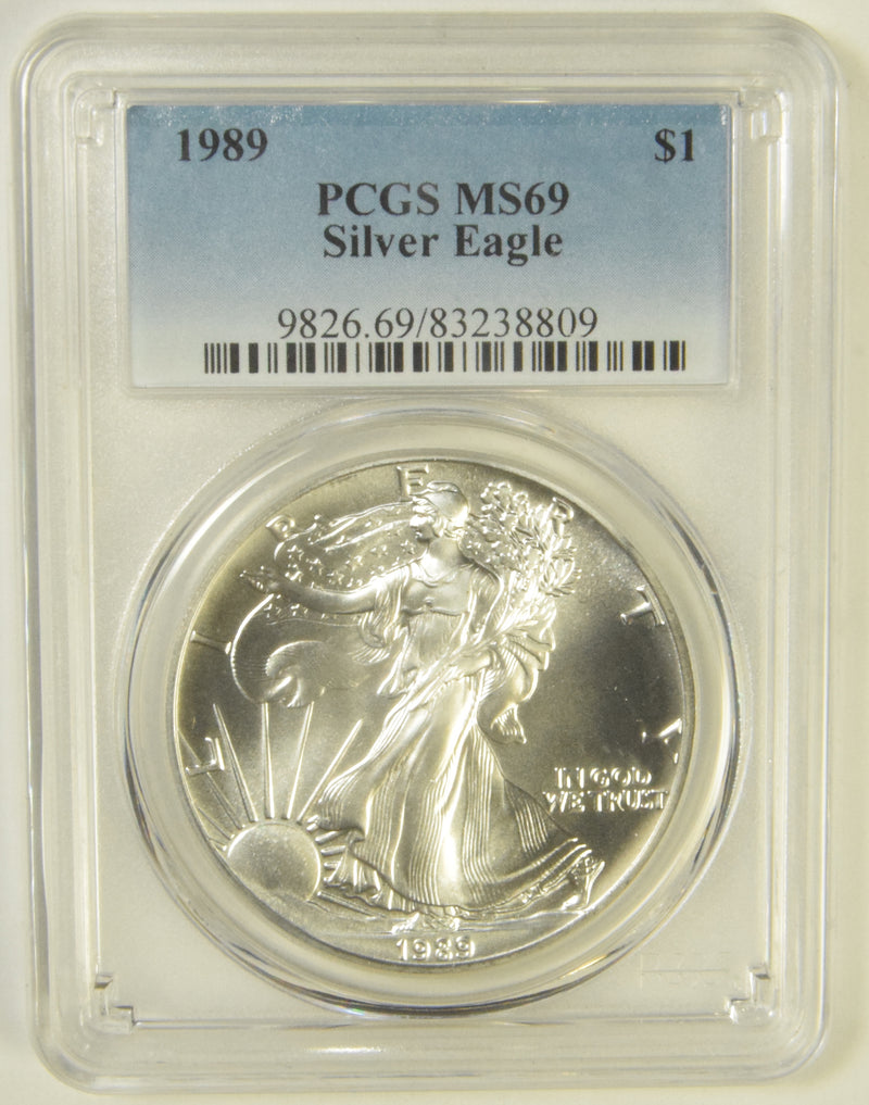 1989 Silver Eagle . . . . PCGS MS-69