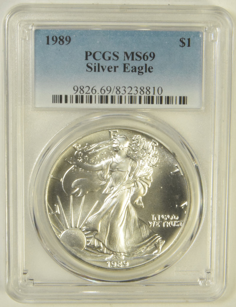 1989 Silver Eagle . . . . PCGS MS-69