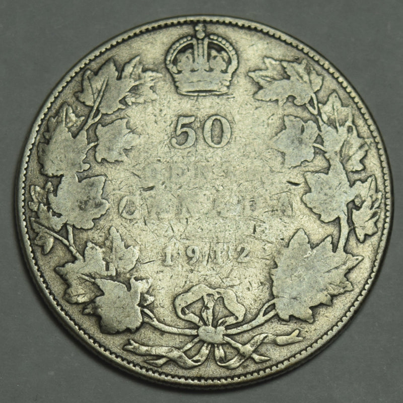 1912 Canadian Half Fine/VF