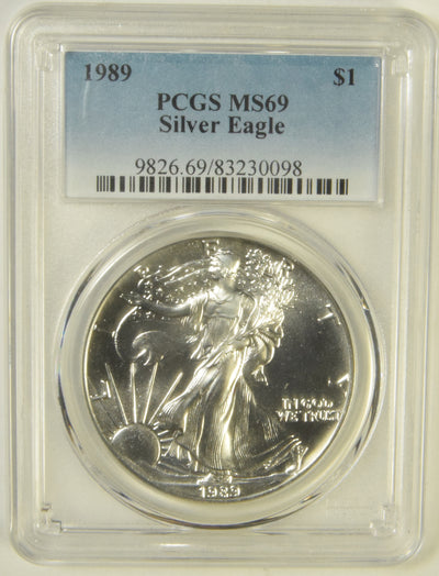 1989 Silver Eagle . . . . PCGS MS-69