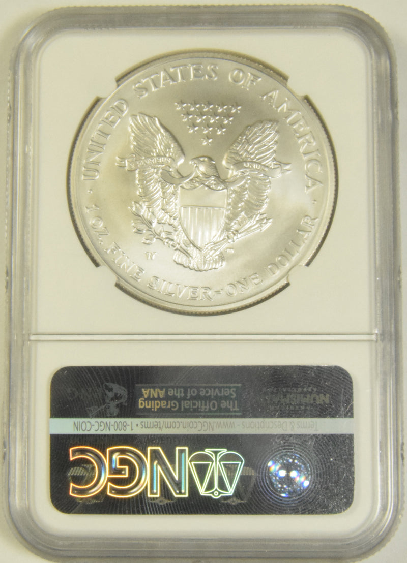 2007-W Burnished Silver Eagle . . . . NGC MS-70