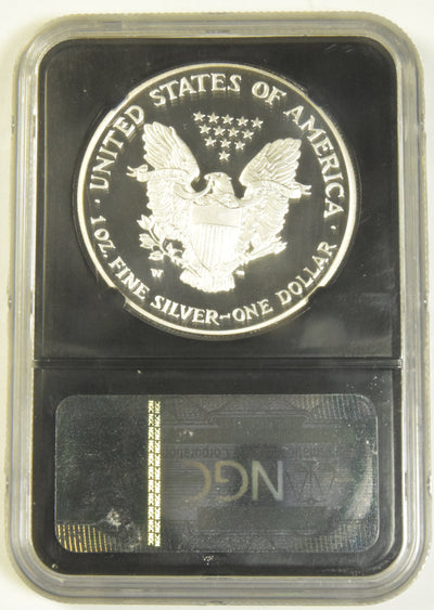 2007-W Silver Eagle . . . . NGC PF-70 Ultra Cameo NGC 25th Anniversary Retro Holder