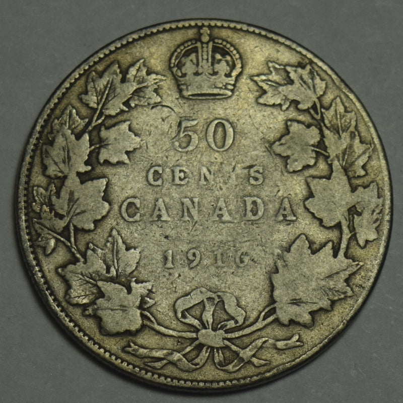 1916 Canadian Half Fine