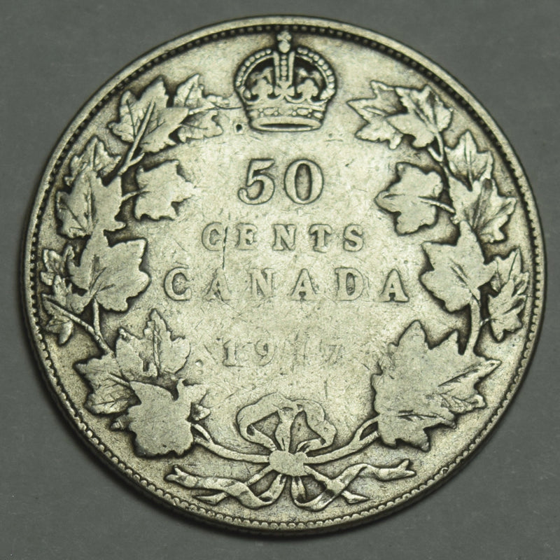 1917 Canadian Half Fine