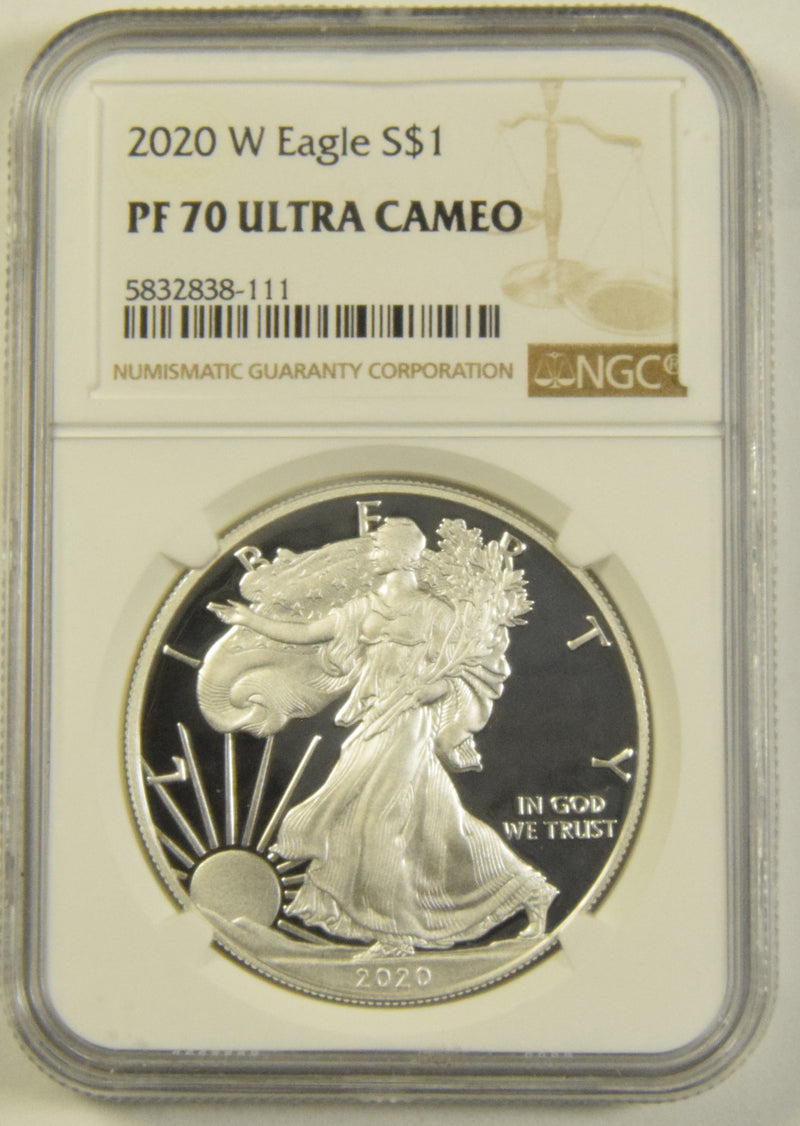 2020-W Silver Eagle . . . . NGC PF-70 Ultra Cameo