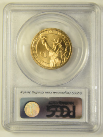 2009-P Harrison Presidential Dollar . . . . PCGS MS-67 Satin Finish Pos A