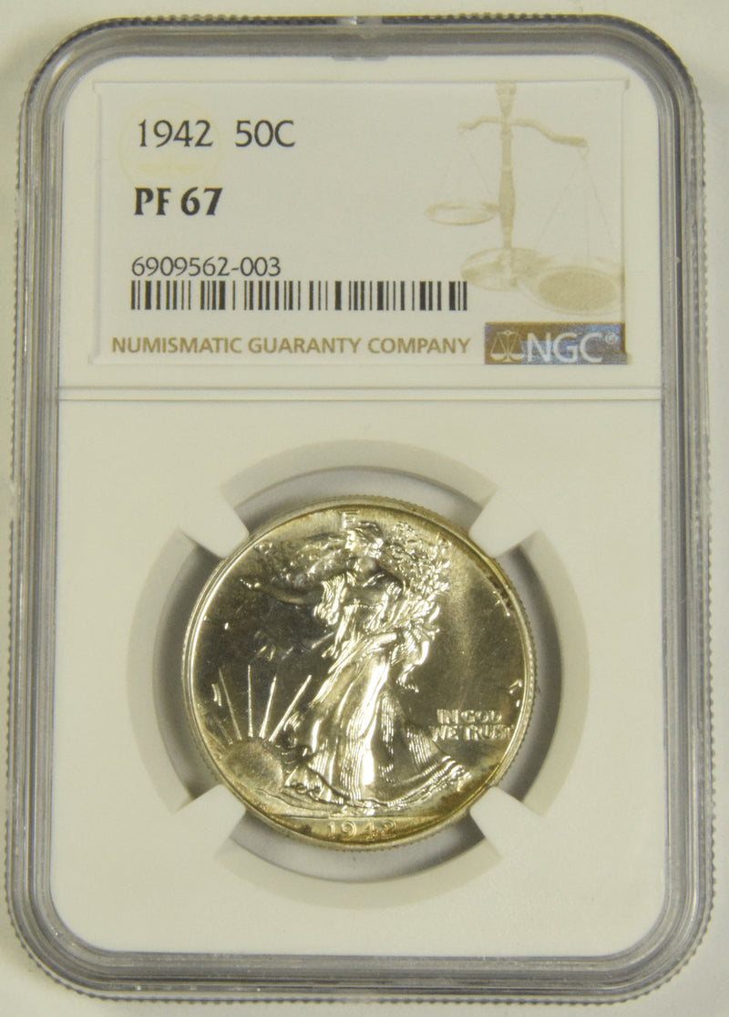 1942 Walking Liberty Half . . . . NGC PF-67