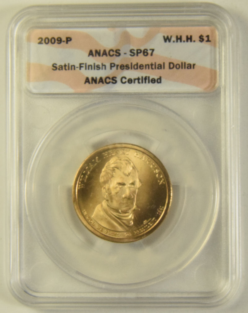 2009-P Harrison Presidential Dollar . . . . ANACS SP-67