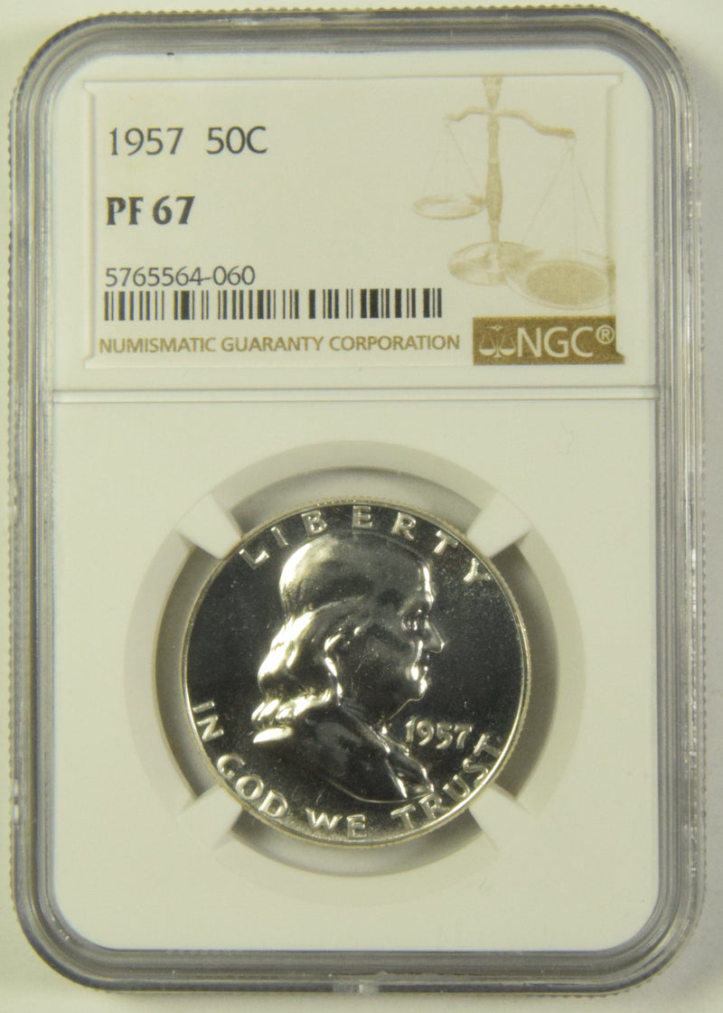 1957 Franklin Half . . . . NGC PF-67