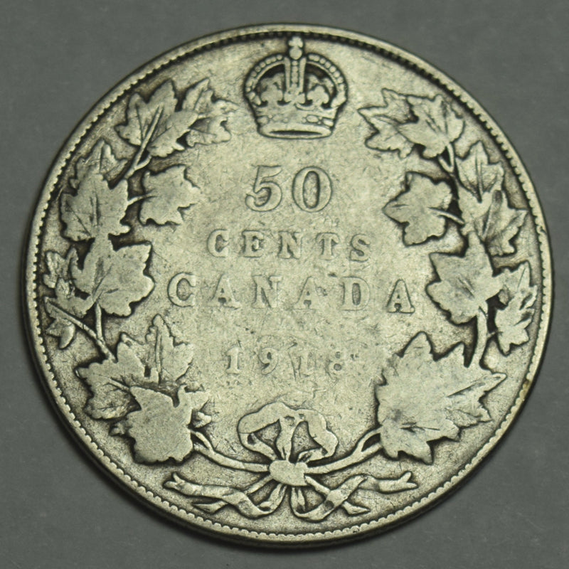 1918 Canadian Half Very Good