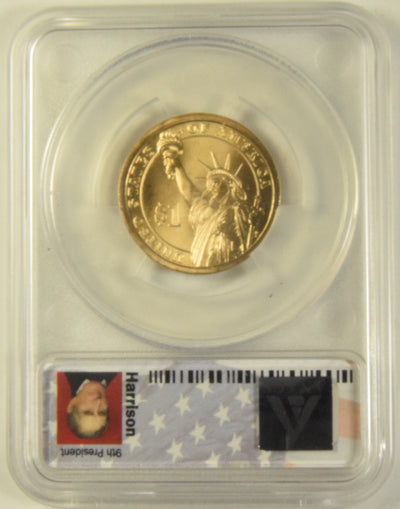 2009-P Harrison Presidential Dollar . . . . ANACS SP-67