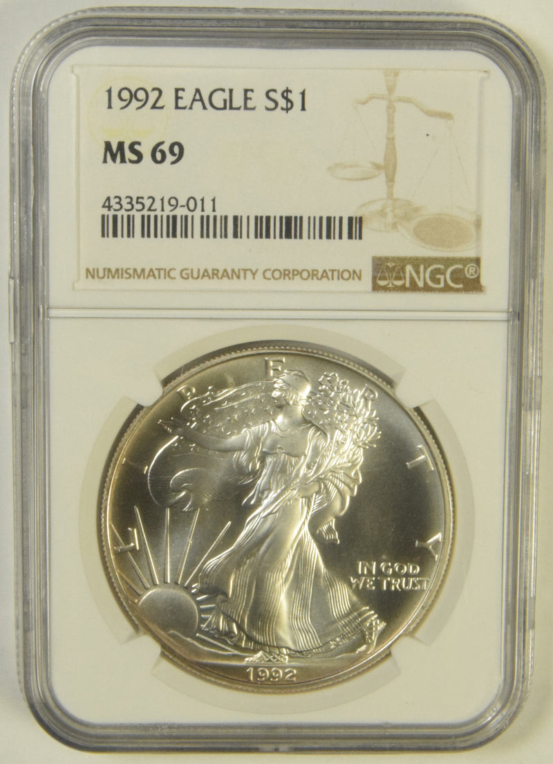 1992 Silver Eagle . . . . NGC MS-69