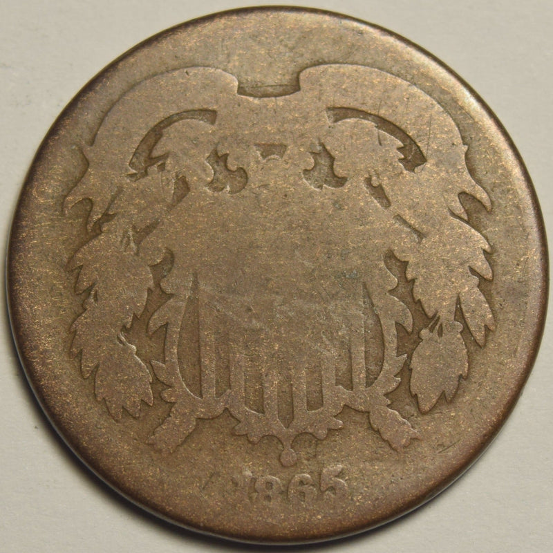 1865 Two Cent Piece About Good