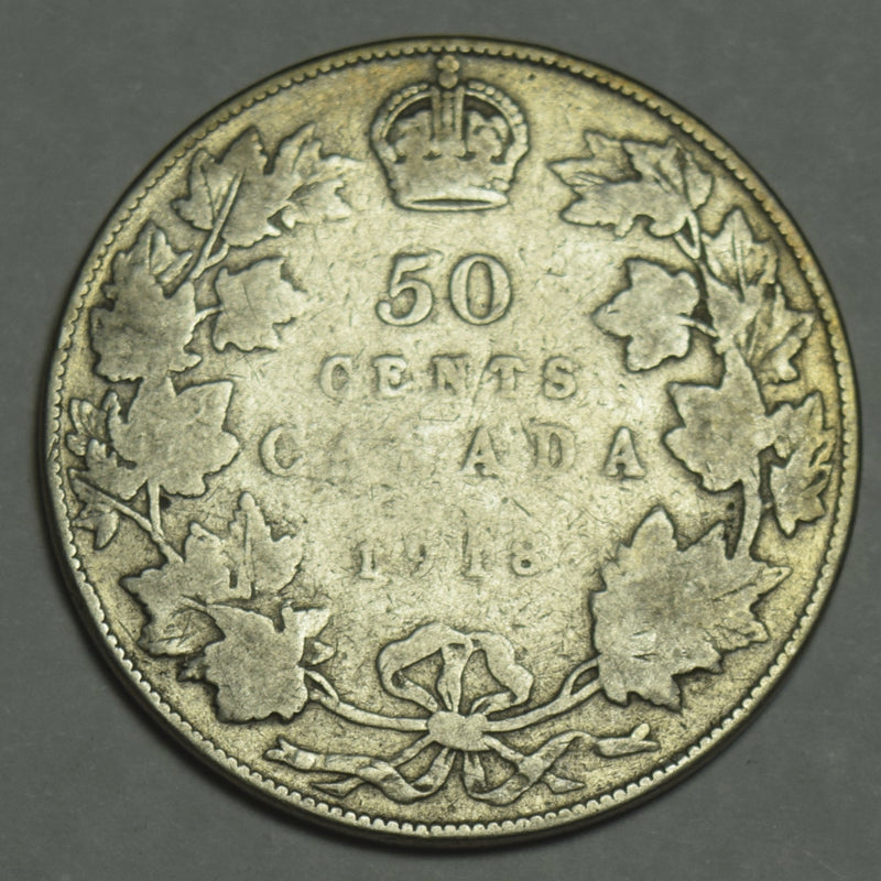 1918 Canadian Half Fine/VF