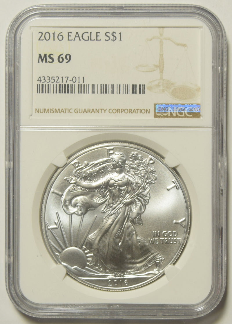 2016 Silver Eagle NGC MS-69