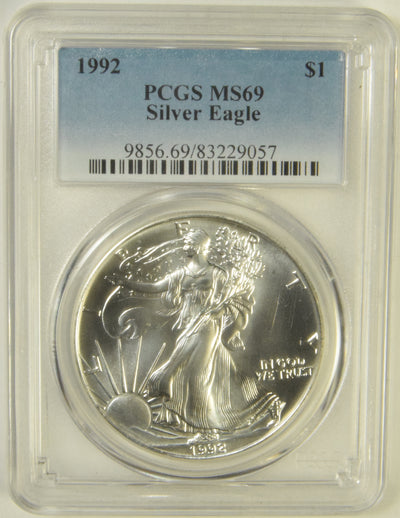 1992 Silver Eagle . . . . PCGS MS-69