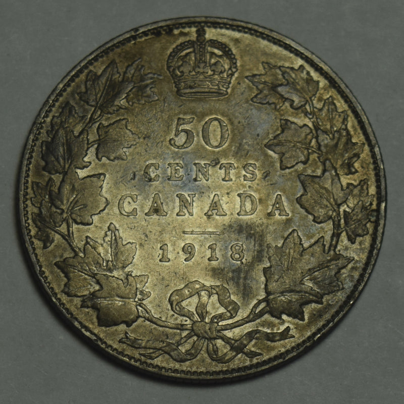 1918 Canadian Half VF/XF