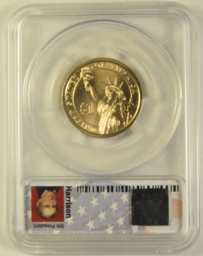 2009-D Harrison Presidential Dollar . . . . ANACS SP-67