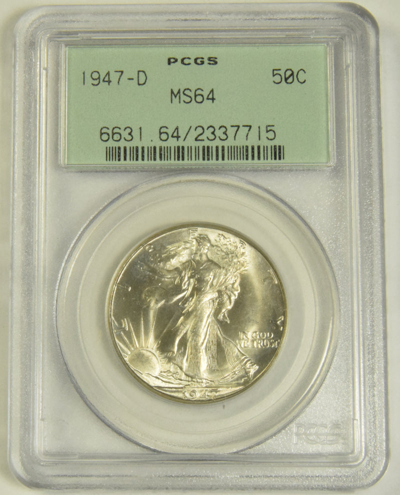 1947-D Walking Liberty Half PCGS MS-64