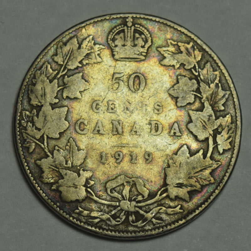 1919 Canadian Half Very Fine