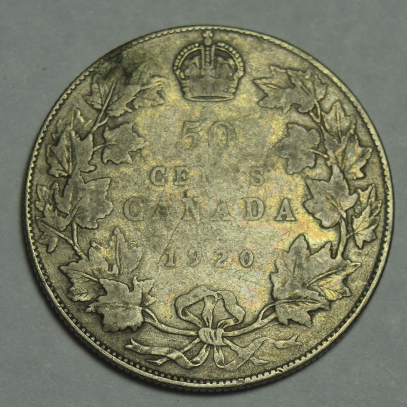 1920 Canadian Half Very Fine