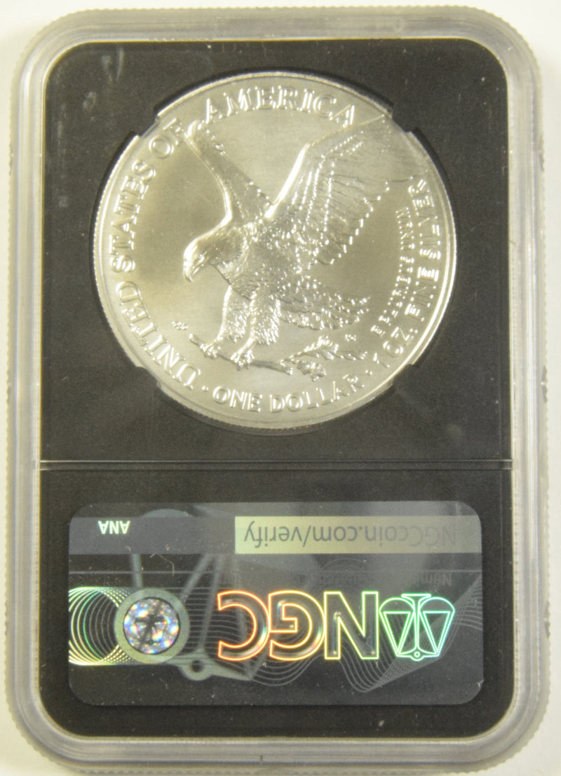 2021 Type 2 Silver Eagle . . . . NGC MS-70 Eagle Landing First Day of Issue Michael Gaudioso Autograph Retro Holder