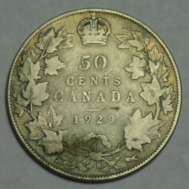 1929 Canadian Half Fine