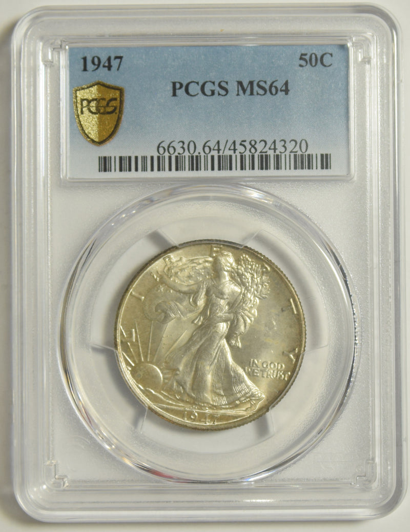 1947 Walking Liberty Half . . . . PCGS MS-64