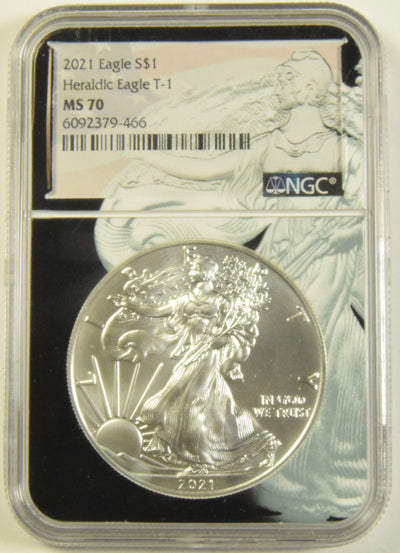 2021 Type 1 Silver Eagle Special Liberty Label NGC MS-70