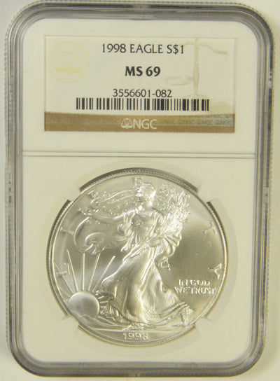 1998 Silver Eagle . . . . NGC MS-69