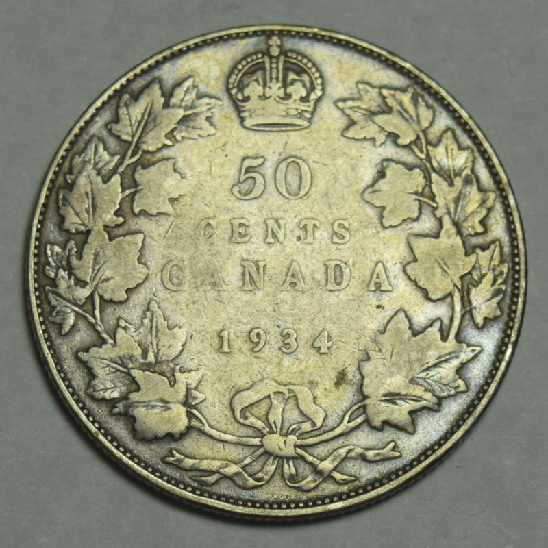 1934 Canadian Half VG/Fine