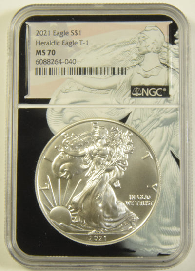 2021 Type 1 Silver Eagle Special Liberty Label . . . . NGC MS-70