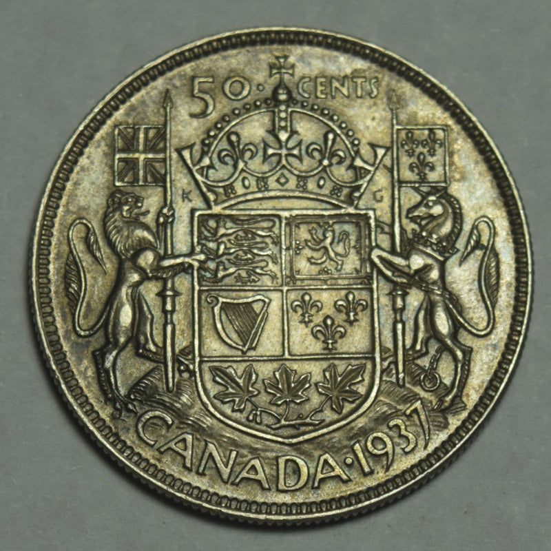 1937 Canadian Half Choice About Uncirculated