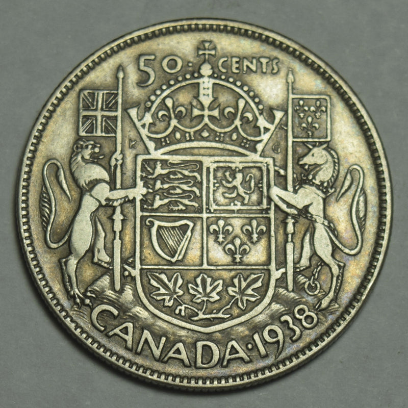 1938 Canadian Half VF/XF