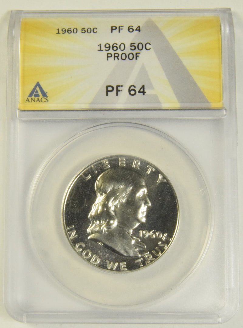 1960 Franklin Half . . . . ANACS PF-64