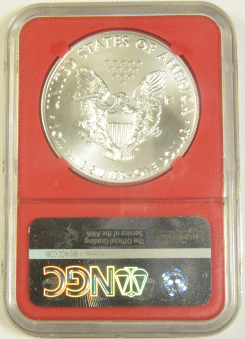 2016 Silver Eagle . . . . NGC MS-70 First Day of Issue Eagle 30th Anniversary Red Holder