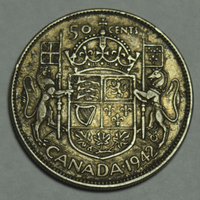 1942 Canadian Half Extremely Fine