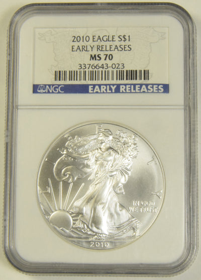 2010 Silver Eagle NGC MS-70 Early Releases