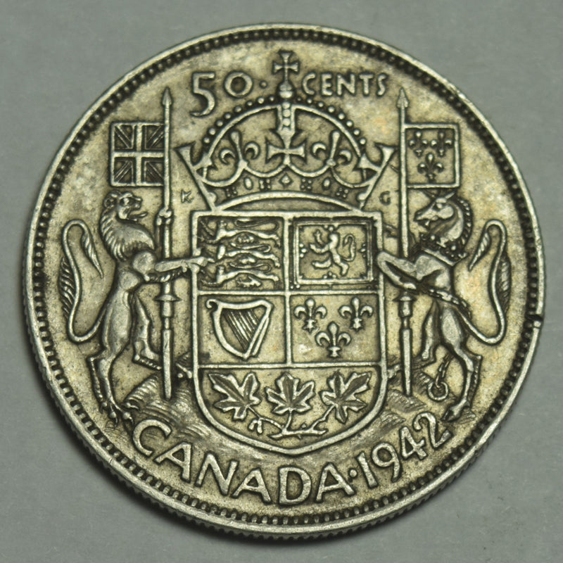 1942 Canadian Half XF/AU