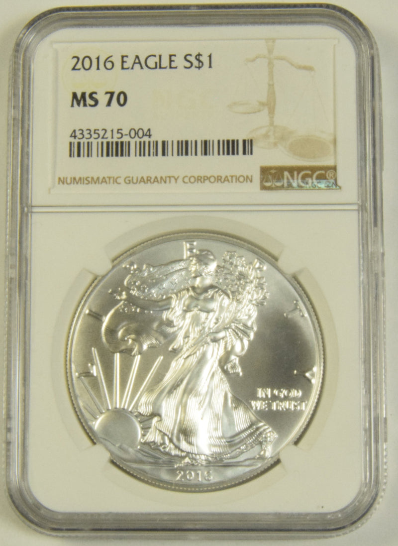 2016 Silver Eagle . . . . NGC MS-70