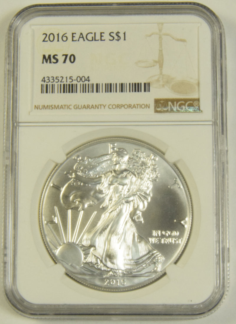 2016 Silver Eagle NGC MS-70