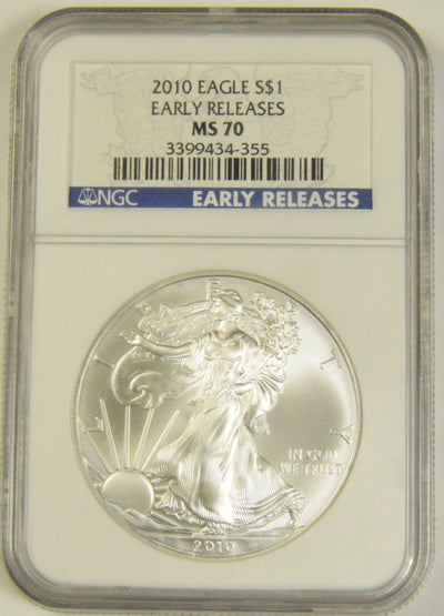 2010 Silver Eagle . . . . NGC MS-70 Early Releases